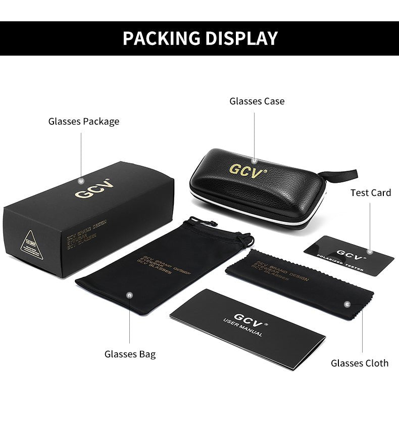 Men's Polarized Sunglasses - Aluminum Magnesium Frame UV400 Driving Shades - HalleBeauty